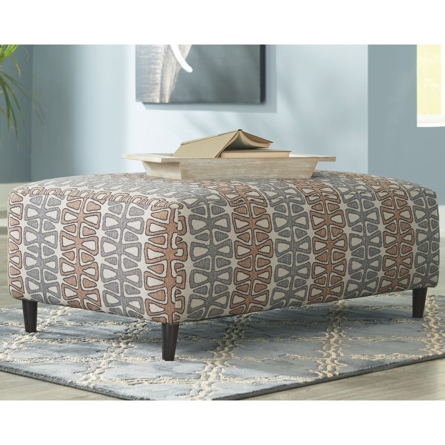Flintshire Oversized Accent Ottoman - Auburn