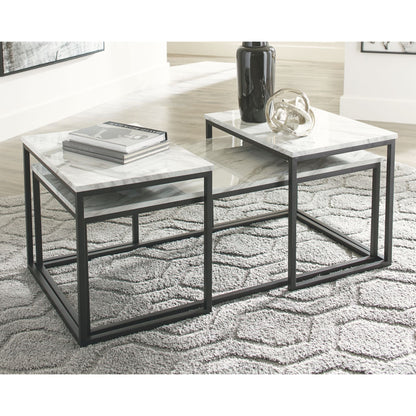 Donnesta 3 Pack Tables - White