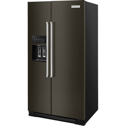 KitchenAid Counter Depth Fridge (KRSC700HBS) - Black Stainless