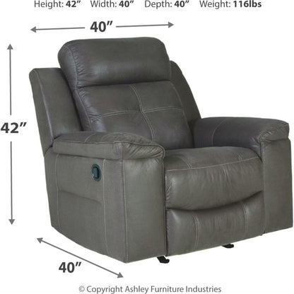Jesolo Rocker Recliner - Dark Gray