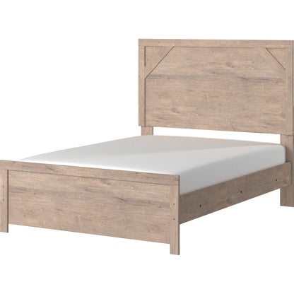 Senniberg 3 Piece Full Bed - Light Brown/White
