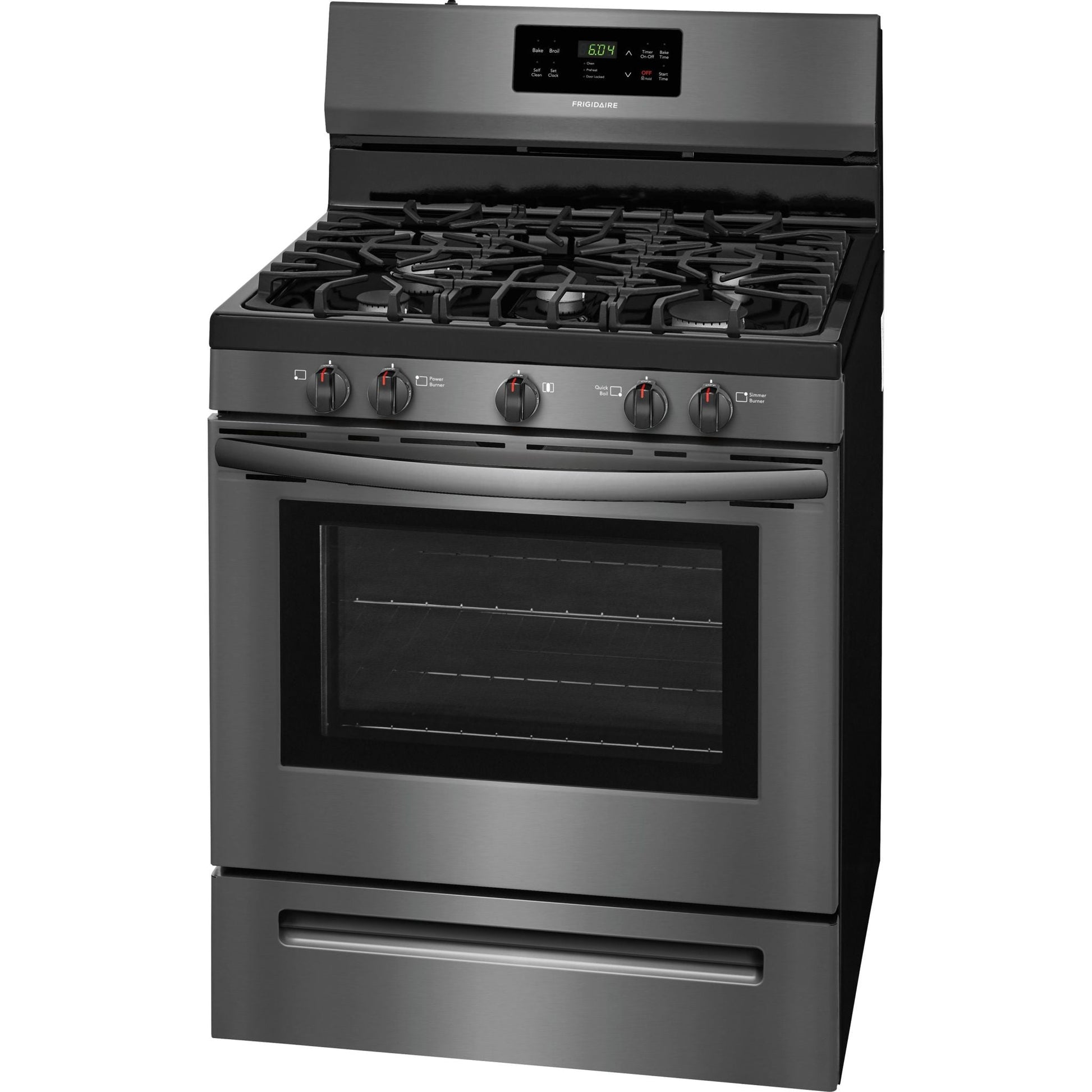Frigidaire Gas Range (FFGF3054TD) - Black Stainless
