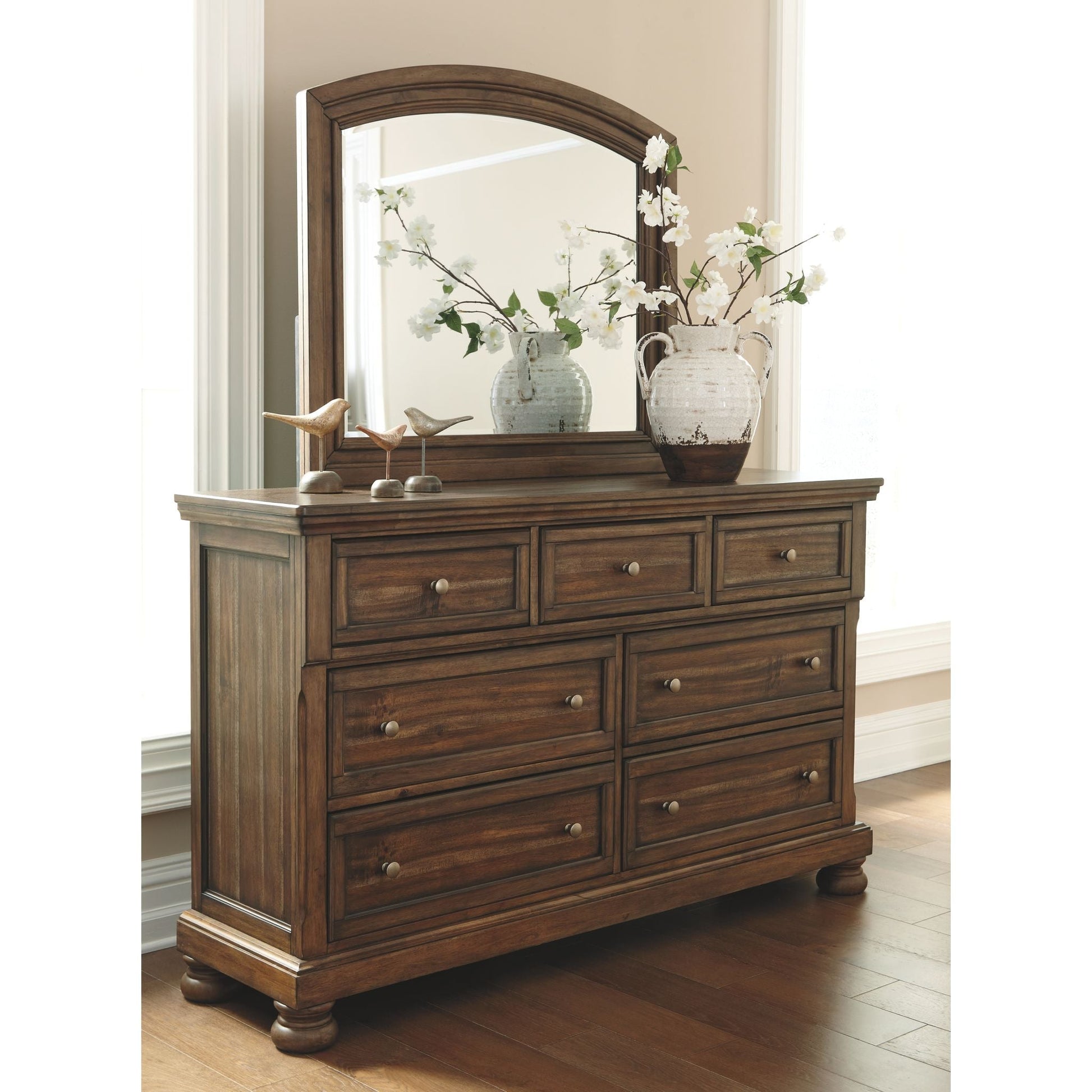 Baymore 5 Piece Bedroom Package - Medium Brown