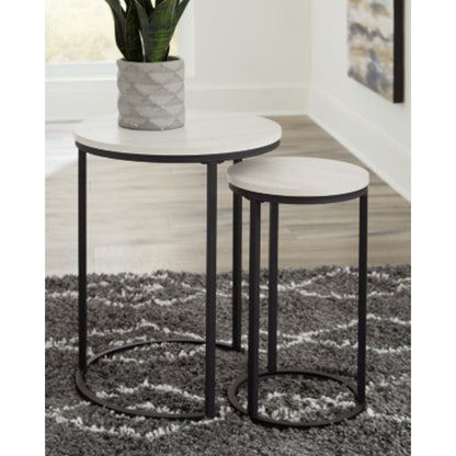 Briarsboro Accent Table (Set of 2) - White/Black