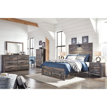 Drystan 5 Piece Full Bedroom - Multi