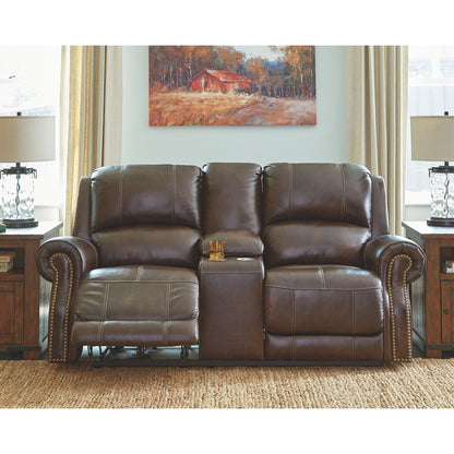 Buncrana Power Reclining Loveseat - Chocolate