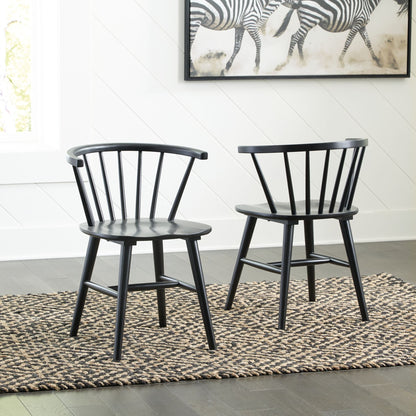 Otaska Side Chair - Black - (D406-01)