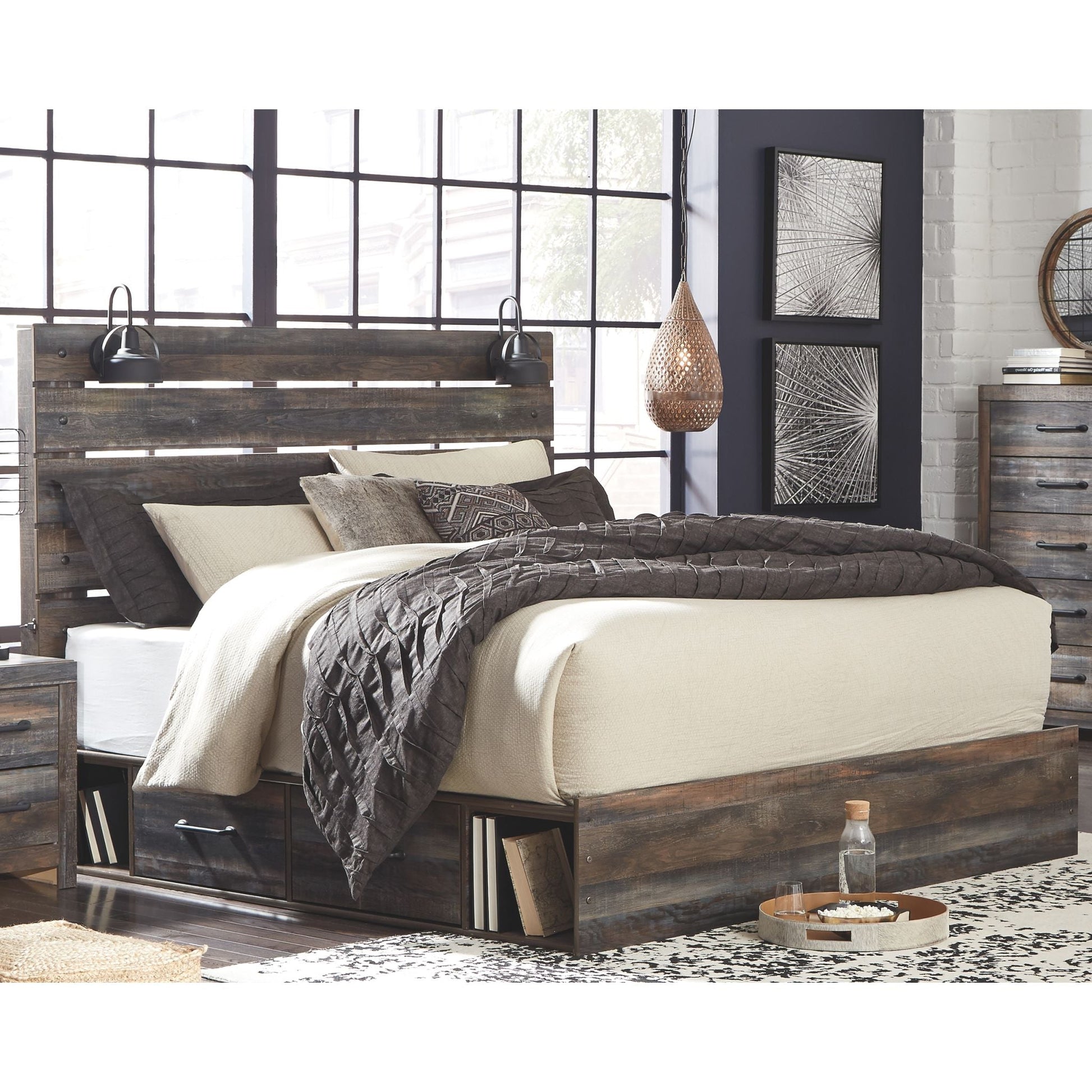 Drystan 5 Piece King Bedroom - Multi