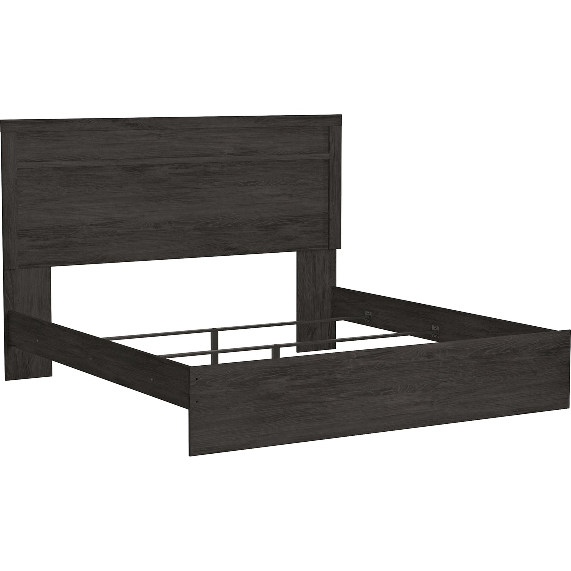 Belachime 3 Piece King Panel Bed - Black