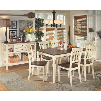 Whitesburg 8 Piece Casual Dining - Brown/Cottage White - (PKG002056)