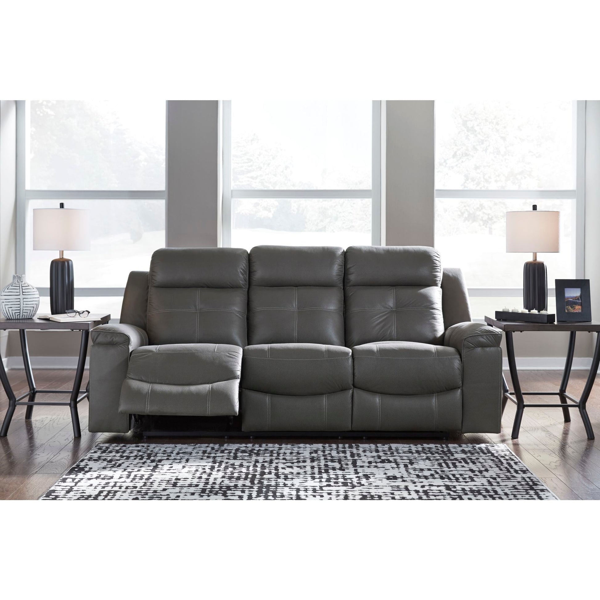 Jesolo Reclining Sofa - Dark Gray