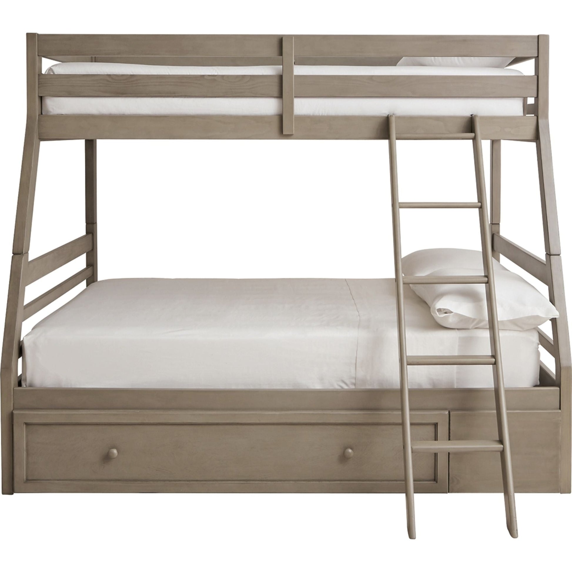Lettner Twin Over Full Bunk Bed - Light Gray