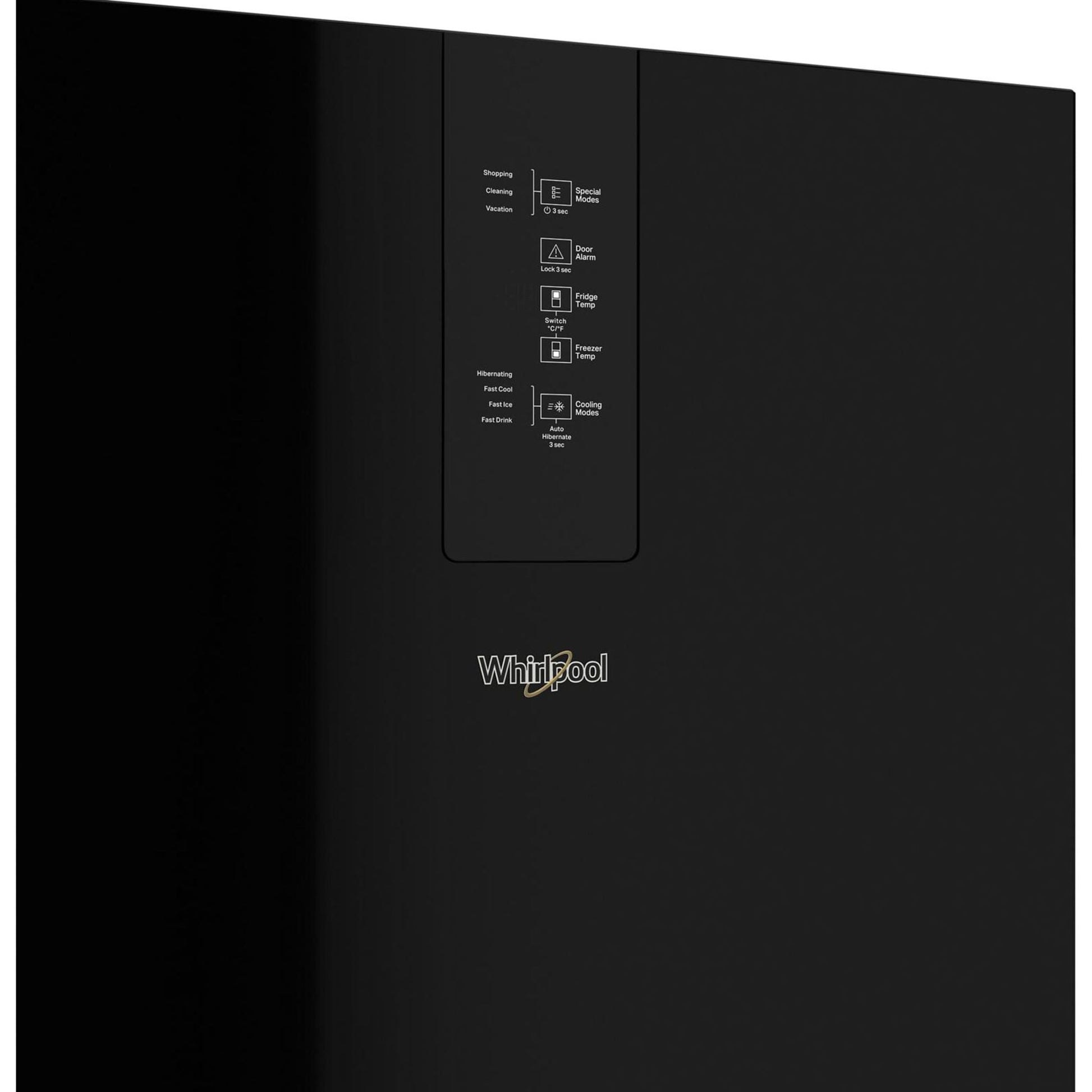 Whirlpool Bottom Mount Fridge (WRB533CZJB) - Black