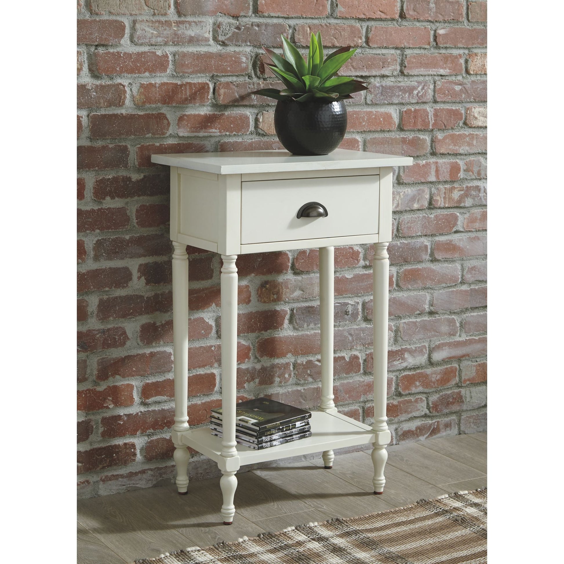Juinville Accent Table - White