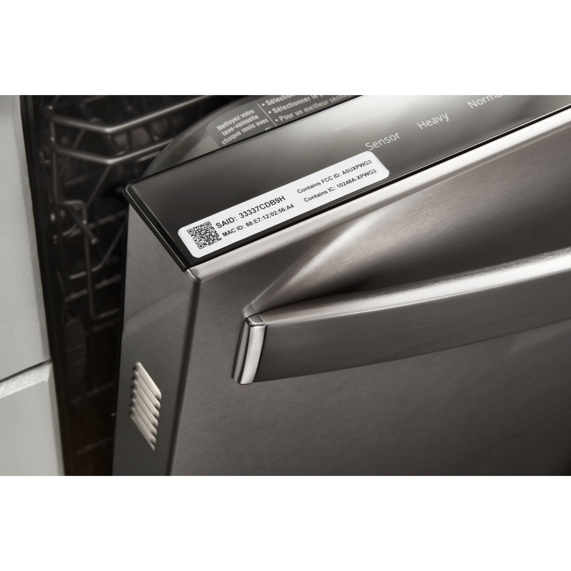 Whirlpool Dishwasher Stainless Steel Tub (WDF518SAHW) - White