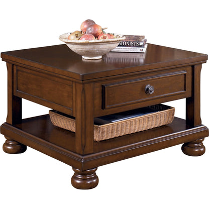 Porter Coffee Table - Rustic Brown