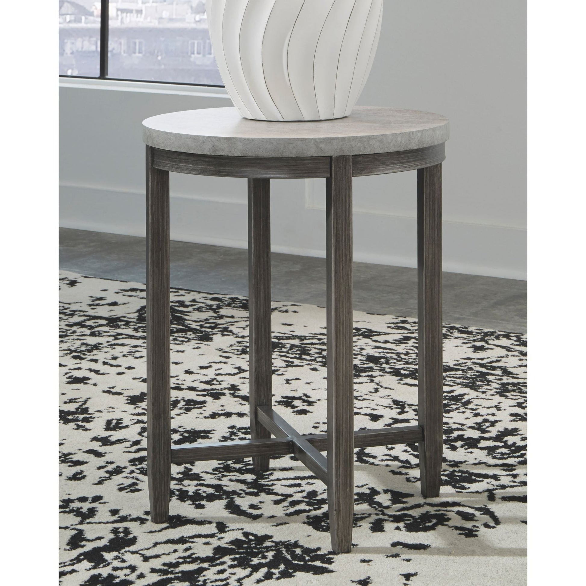 Shybourne End Table - Light Gray