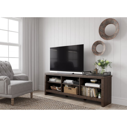 Camiburg Extra Large TV Stand - Warm Brown