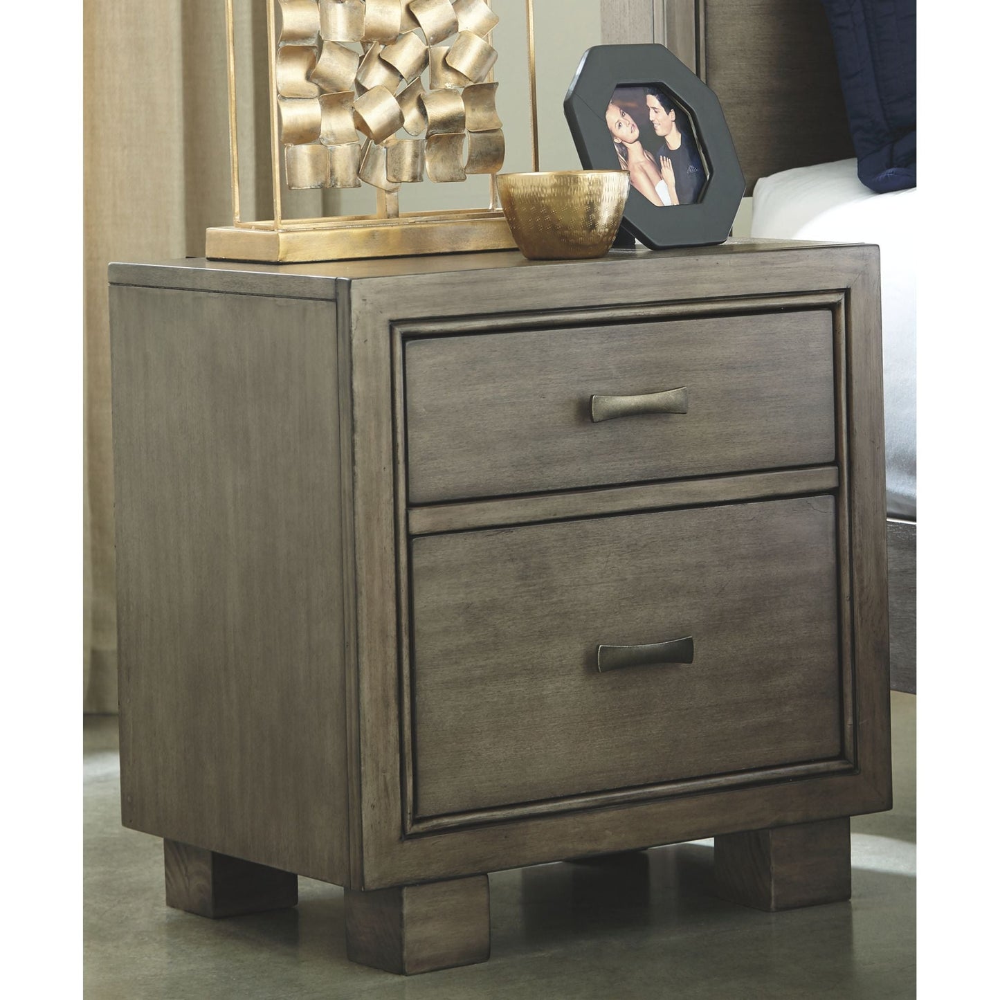 Arnett Nightstand - Gray