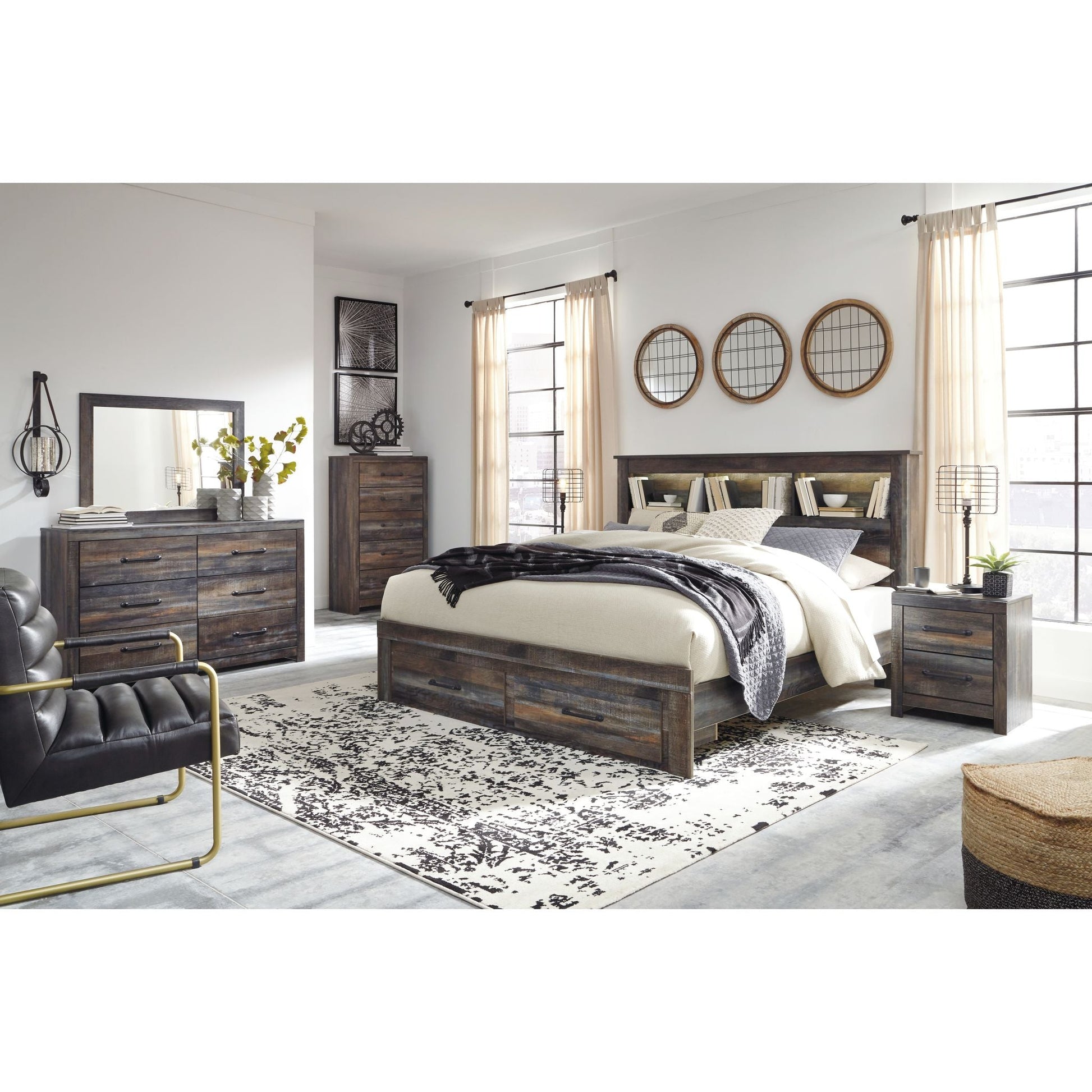 Drystan 5 Piece Queen Bedroom - Multi