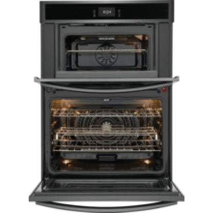 Frigidaire Gallery 30" Microwave/Wall Oven (GCWM3067AD) - Black Stainless, SmudgeProof