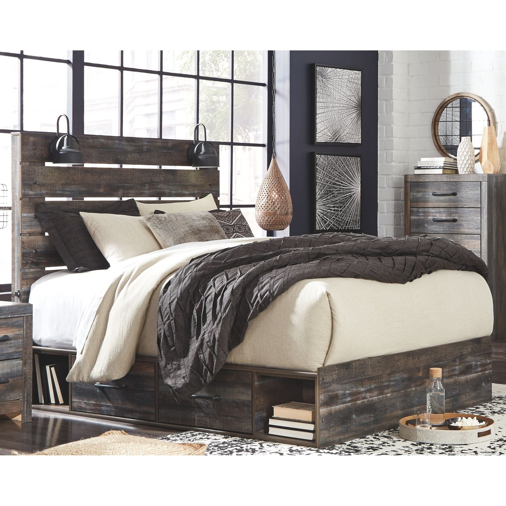 Drystan 5 Piece Queen Bedroom - Multi
