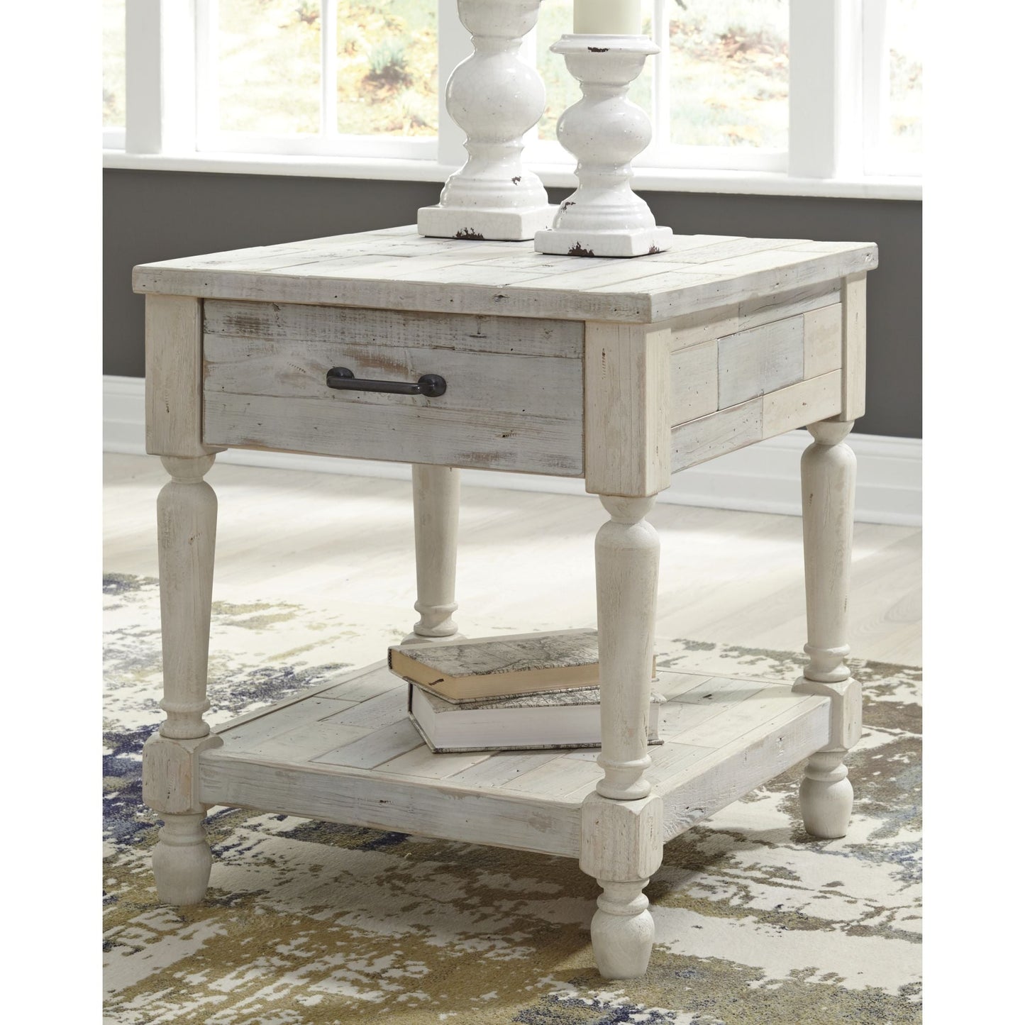 Malmaison End Table - Whitewash