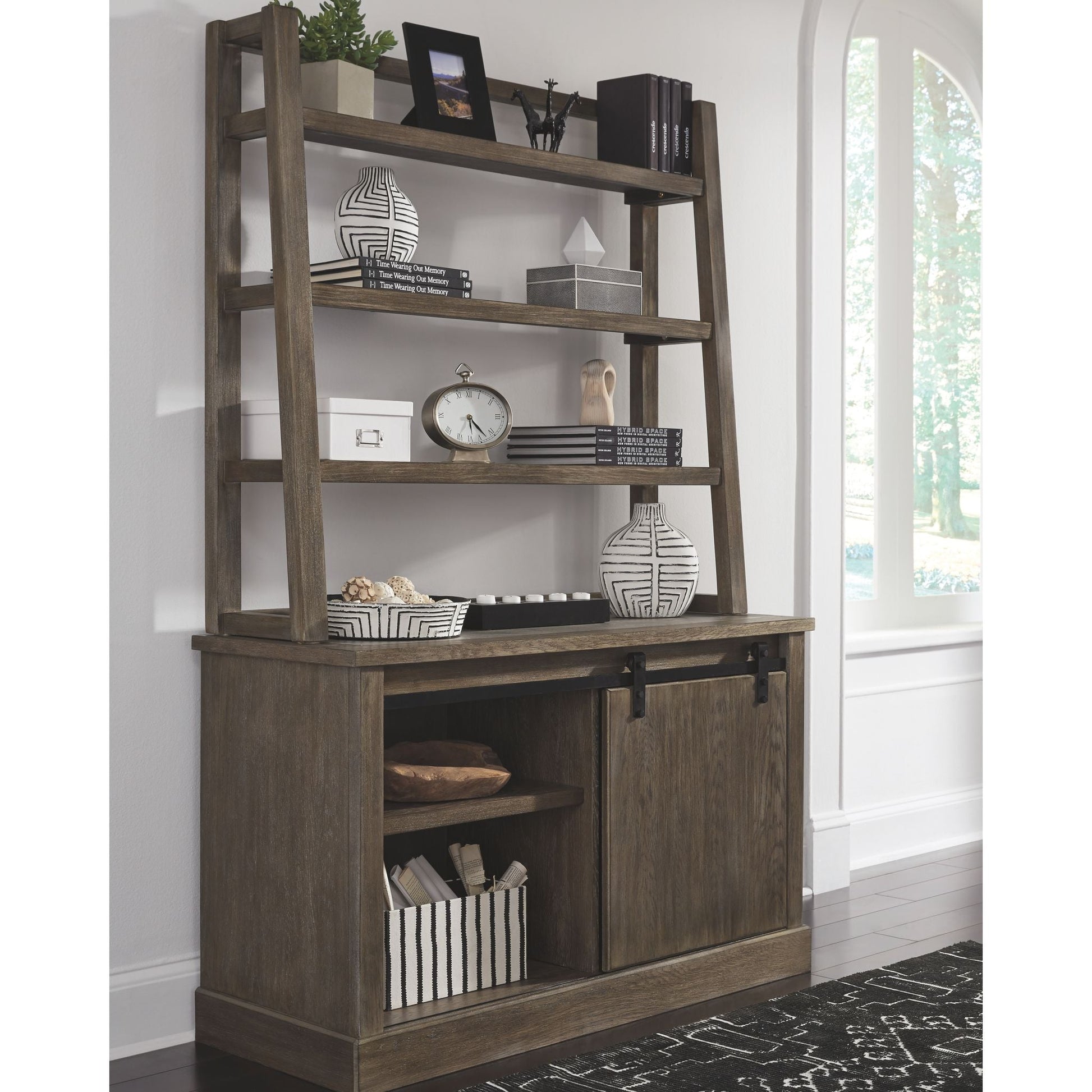 Luxenford 2 Piece Home Office Package - Grayish Brown