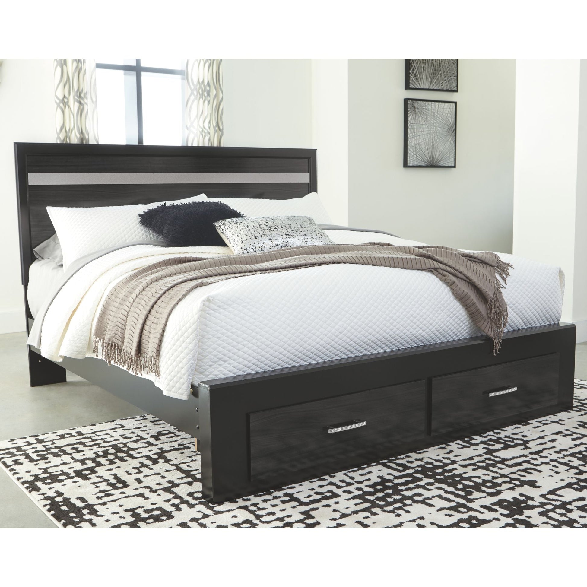 Drake 4 Piece Bed with Storage