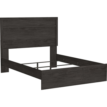 Belachime 3 Piece Queen Panel Bed - Black