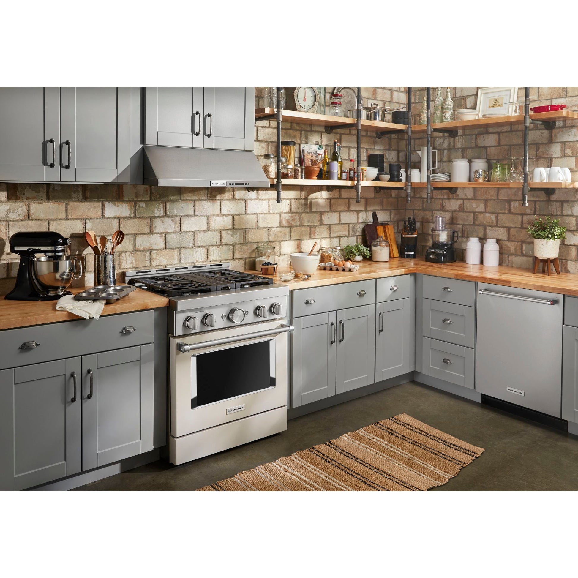 KitchenAid Gas Range (KFGC500JMH) - Milkshake