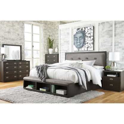 Hyndell 5 Piece Bedroom Package - Dark Brown