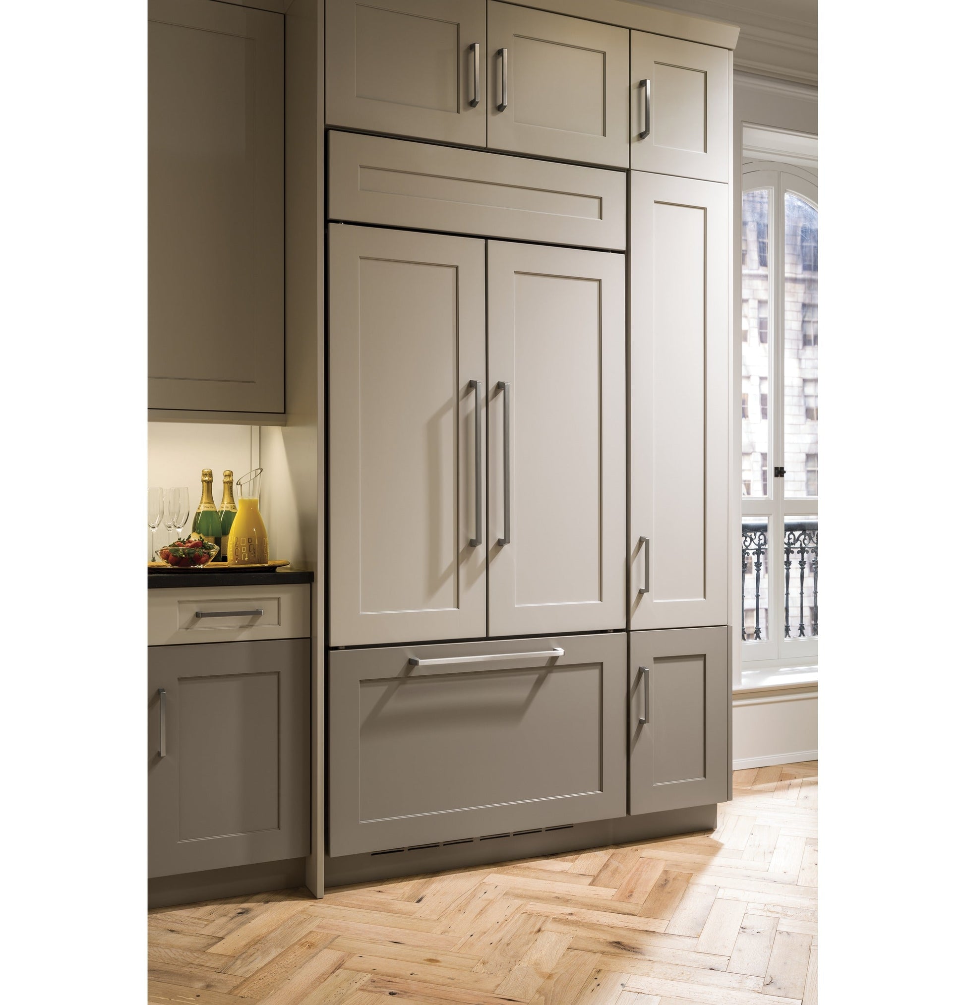 Monogram 36" Built In French Door Refrigerator Custom Panel - ZIP360NN