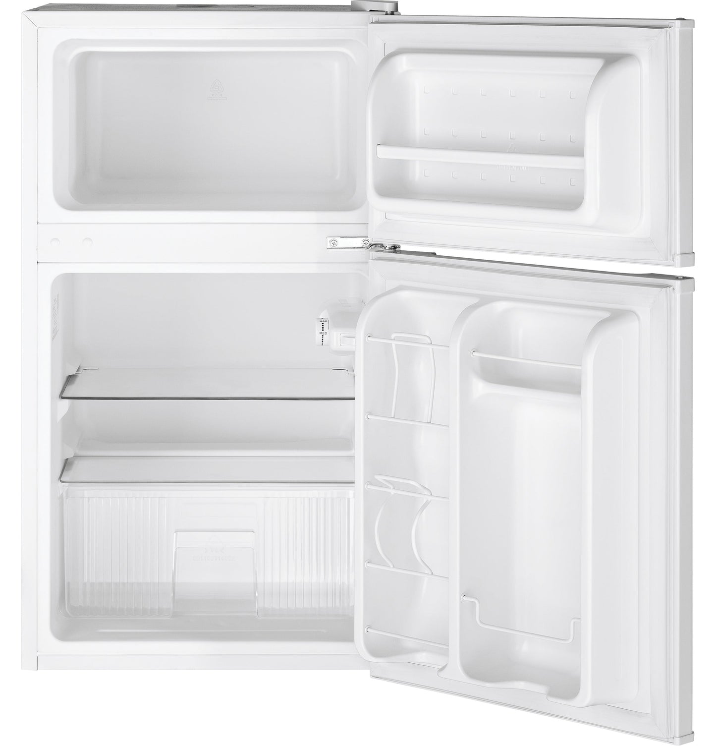 GE 3.1 Cu. Ft. Double Door Compact Refrigerator White - GDE03GGKWW