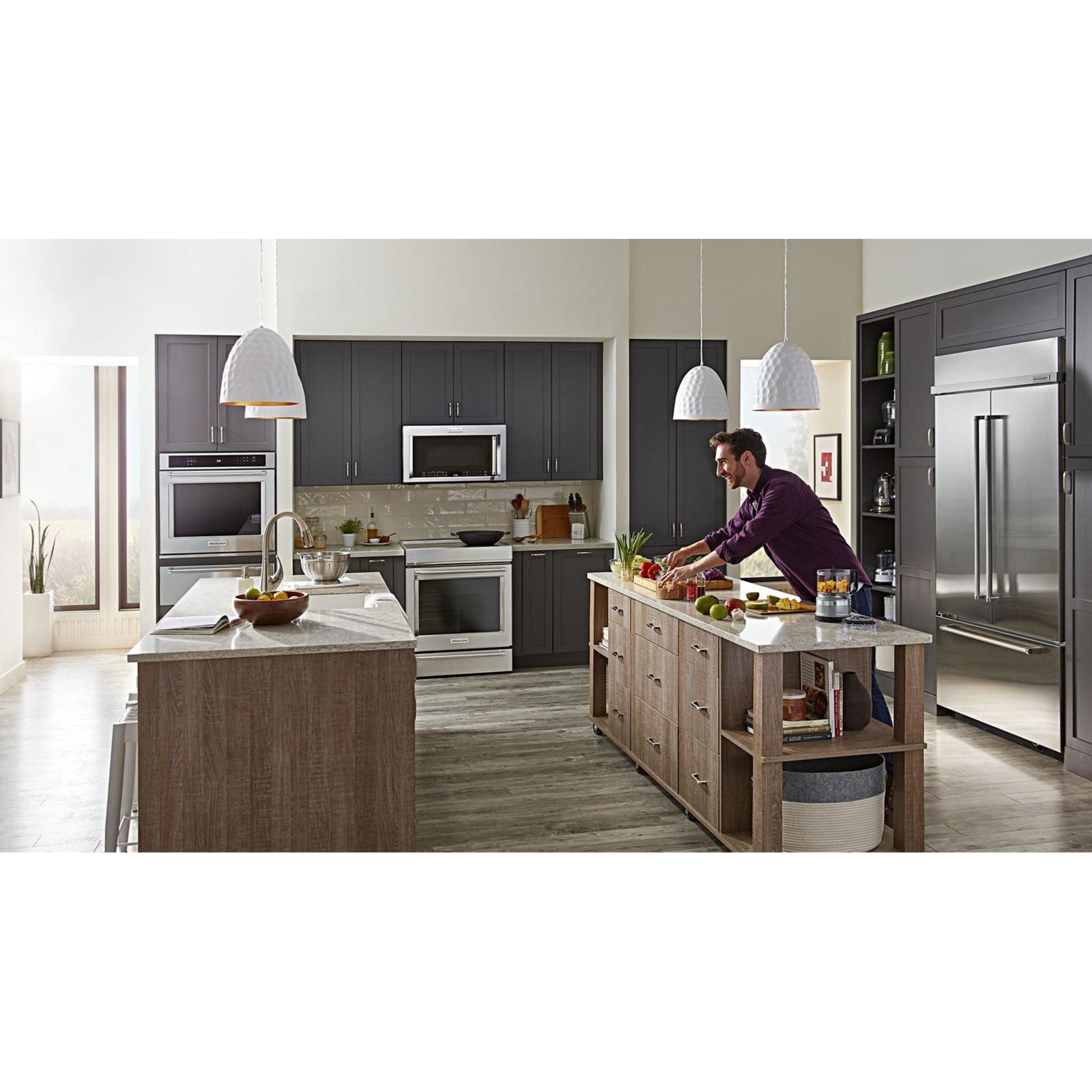 KitchenAid French Door Fridge (KBFN502ESS) - Stainless Steel