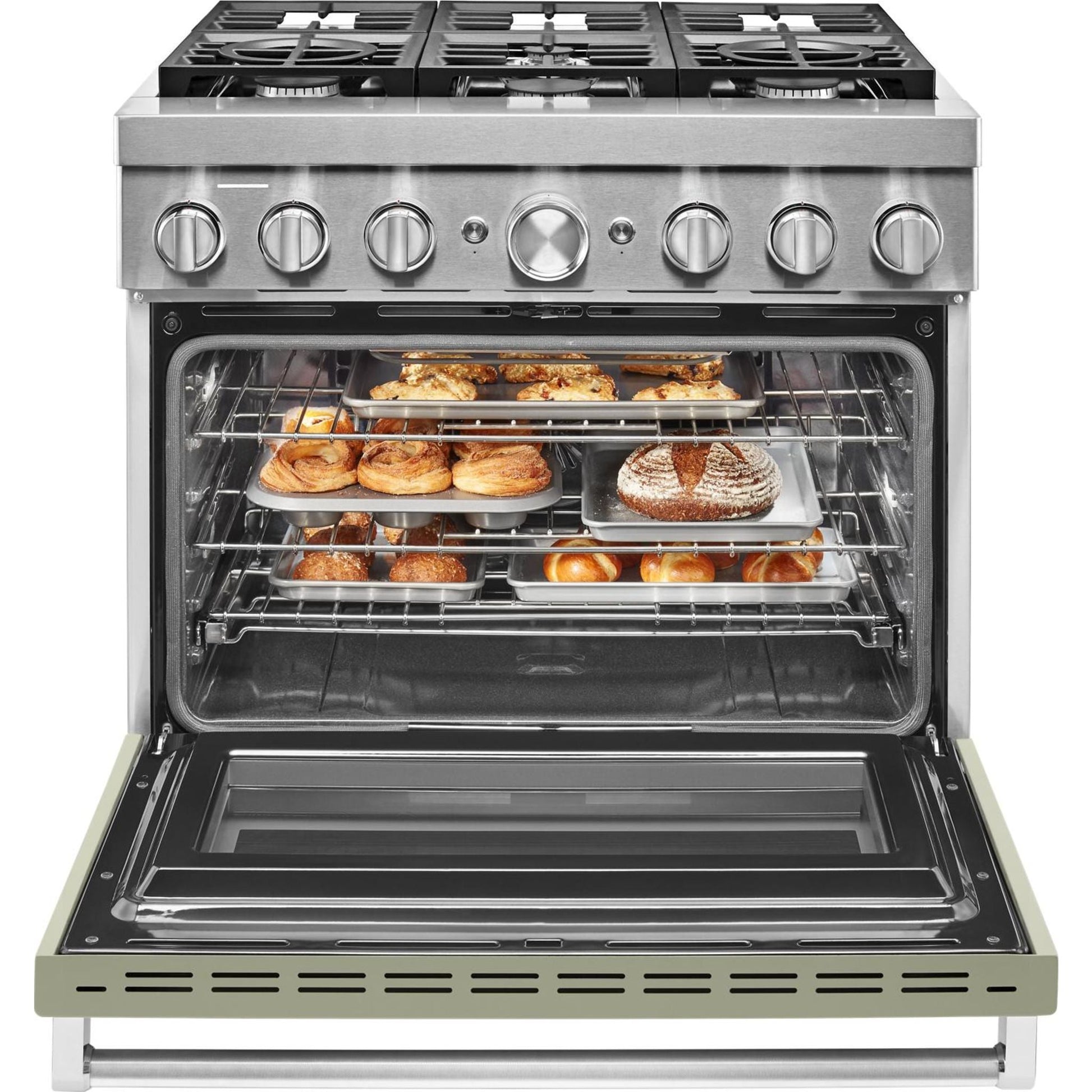 KitchenAid Dual Fuel Range (KFDC506JAV) - Avocado Cream
