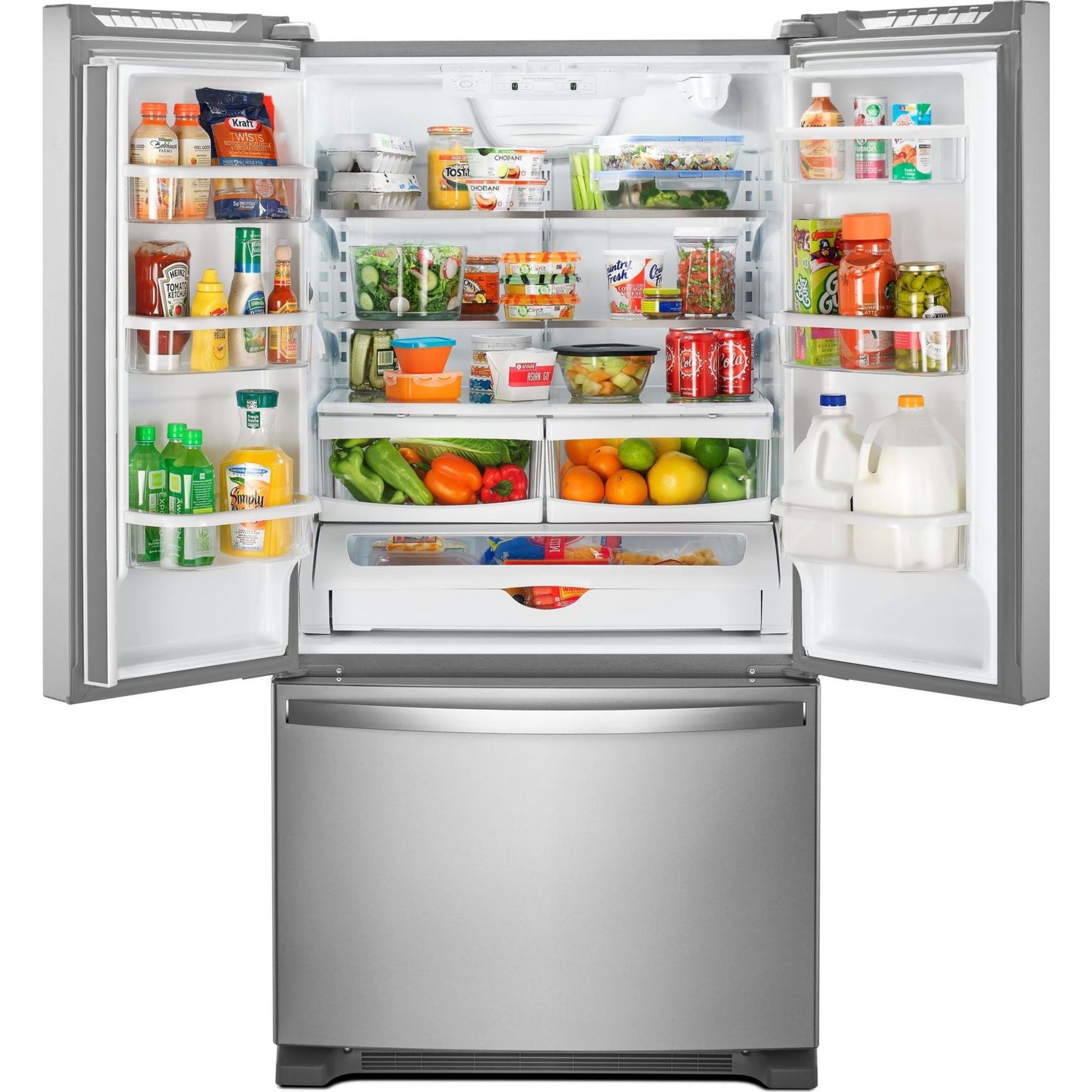 Whirlpool French Door Fridge (WRF535SWHZ) - Stainless Steel