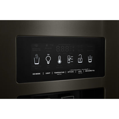 KitchenAid Counter Depth Fridge (KRSC700HBS) - Black Stainless