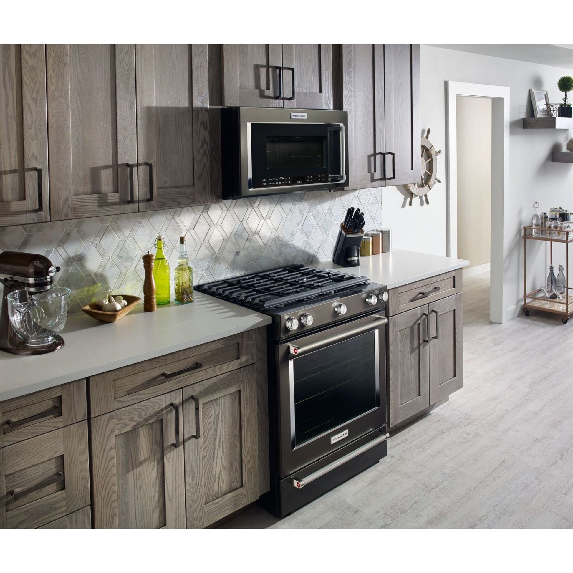 KitchenAid Gas Range (KSGG700EBS) - Black Stainless Steel