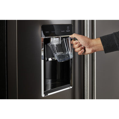 KitchenAid French Door Fridge (KRFC704FBS) - Black Stainless