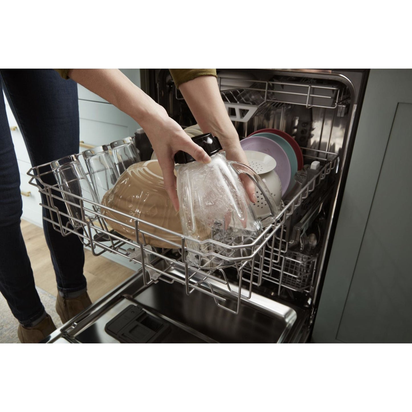 Whirlpool Dishwasher (WDT970SAKV) - BLACK STAINLESS