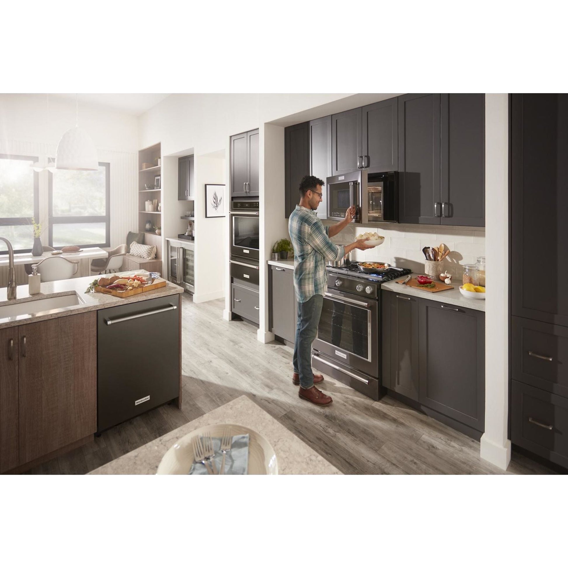 KitchenAid Gas Range (KSGG700EBS) - Black Stainless Steel