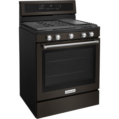 KitchenAid Gas Range (KFGG500EBS) - Black Stainless Steel