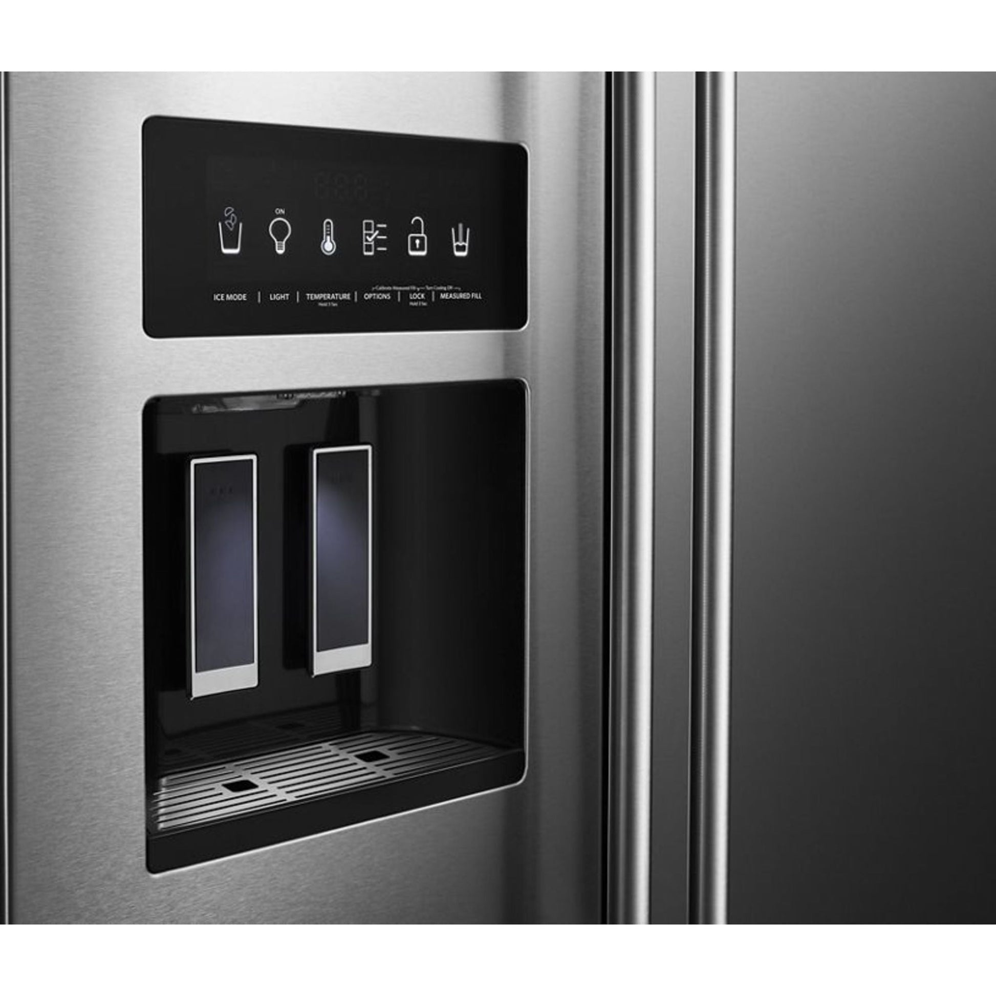 KitchenAid Side x Side Fridge (KRSF705HBS) - Black Stainless