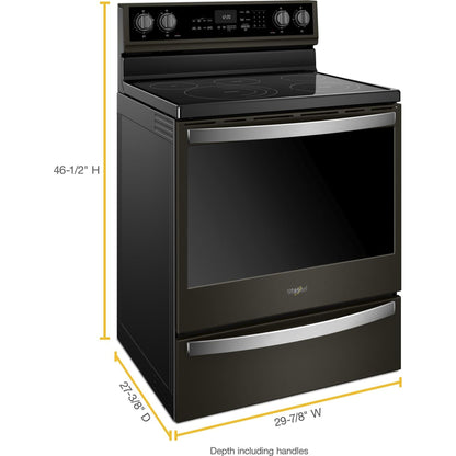 Whirlpool True Convection Range (YWFE975H0HV) - Black Stainless