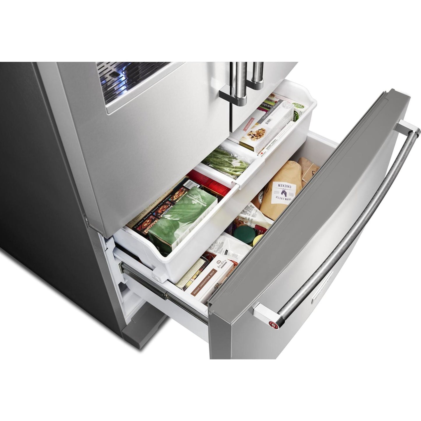 KitchenAid French Door Fridge (KRFF507HPS) - Stainless Steel