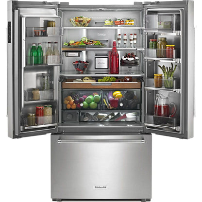 KitchenAid French Door Fridge (KRFC704FPS) - Stainless Steel
