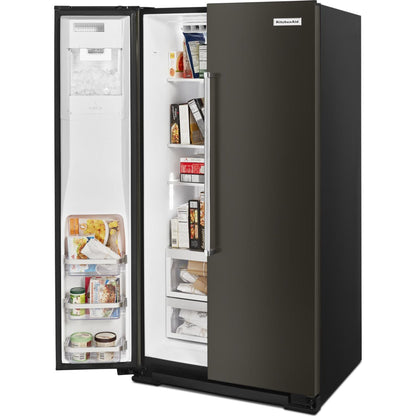 KitchenAid Counter Depth Fridge (KRSC700HBS) - Black Stainless