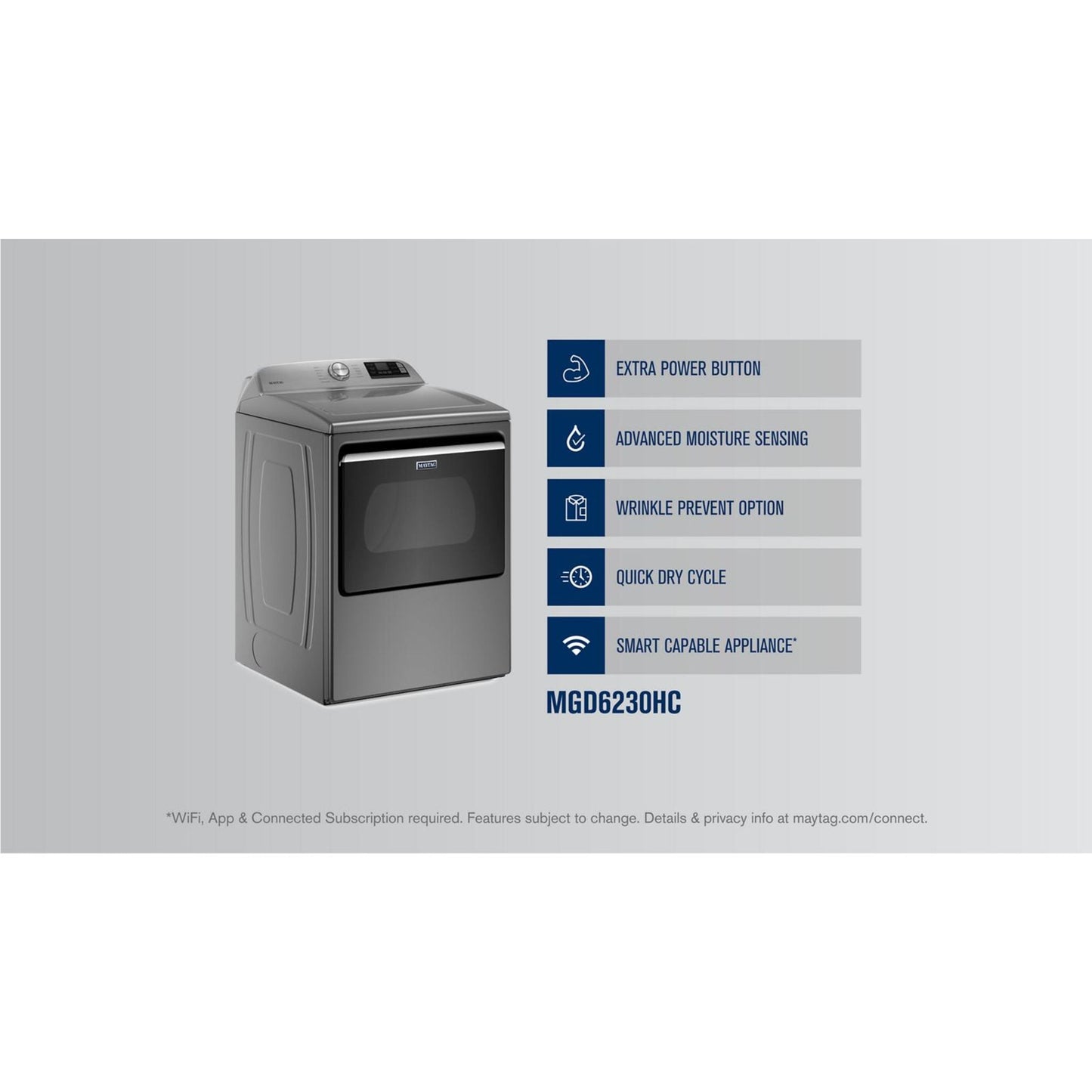 Maytag Gas Dryer (MGD6230HC) - Metallic Slate