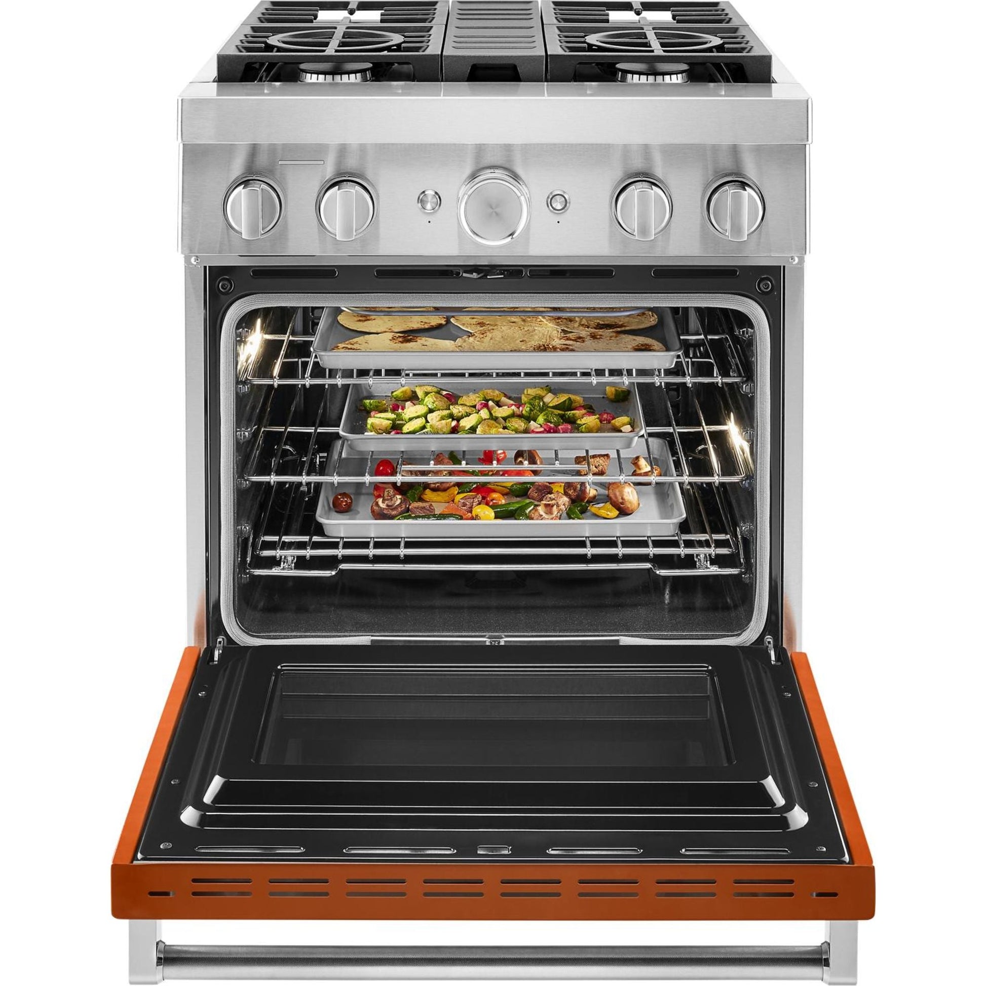 KitchenAid Dual Fuel Range (KFDC500JSC) - Scorched Orange